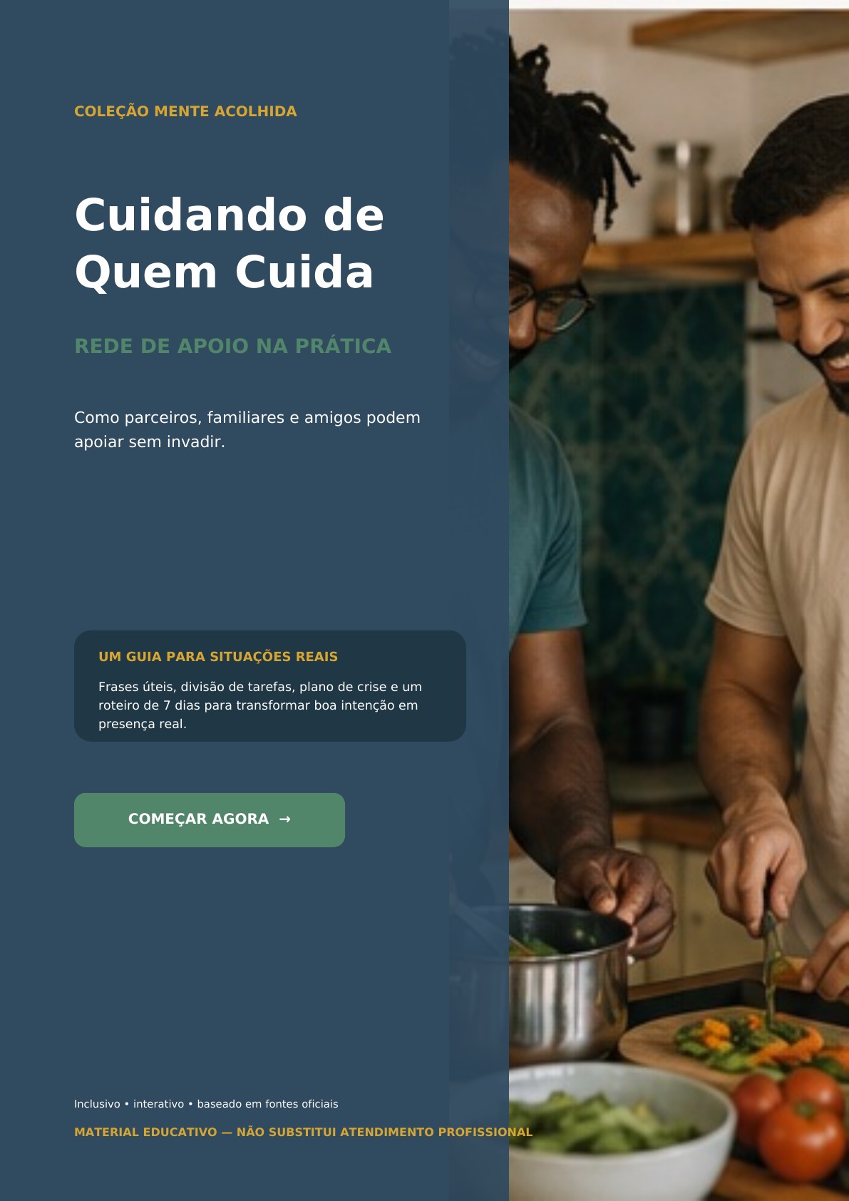 Capa do e-book Cuidando de Quem Cuida