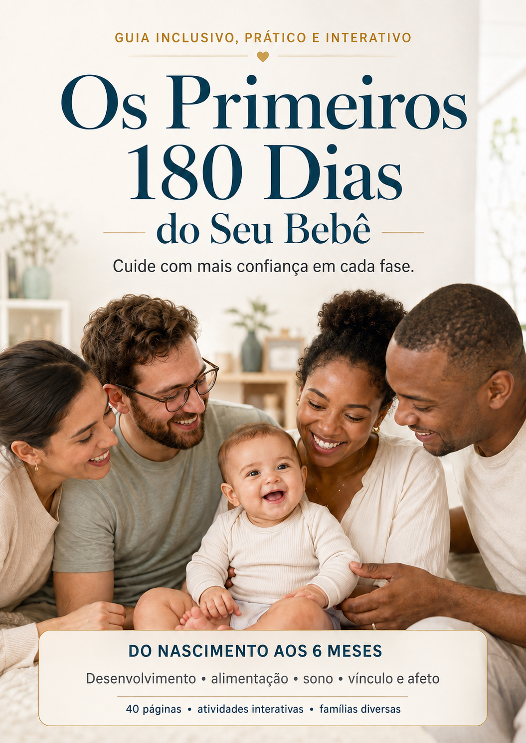 Capa do e-book Os Primeiros 180 Dias do Seu Bebê